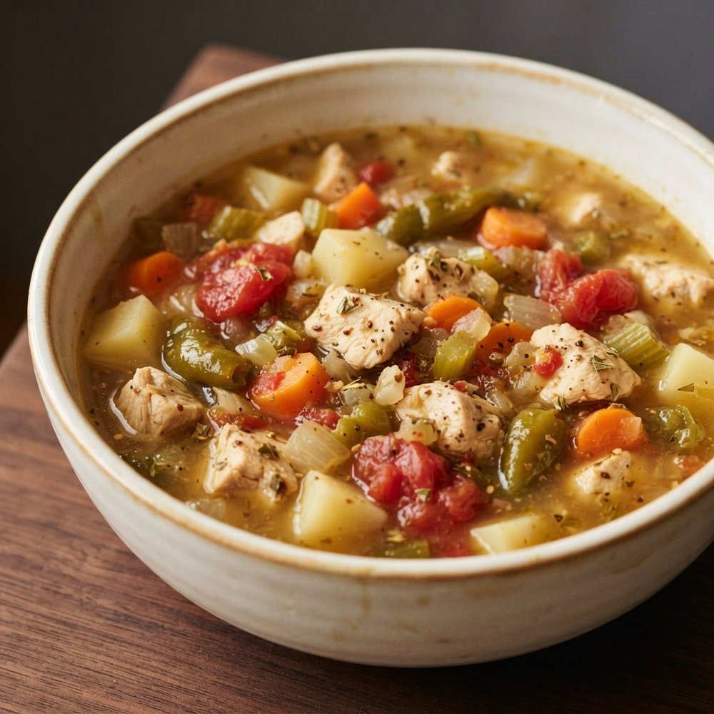 Green Chile Chicken Hot Stew
