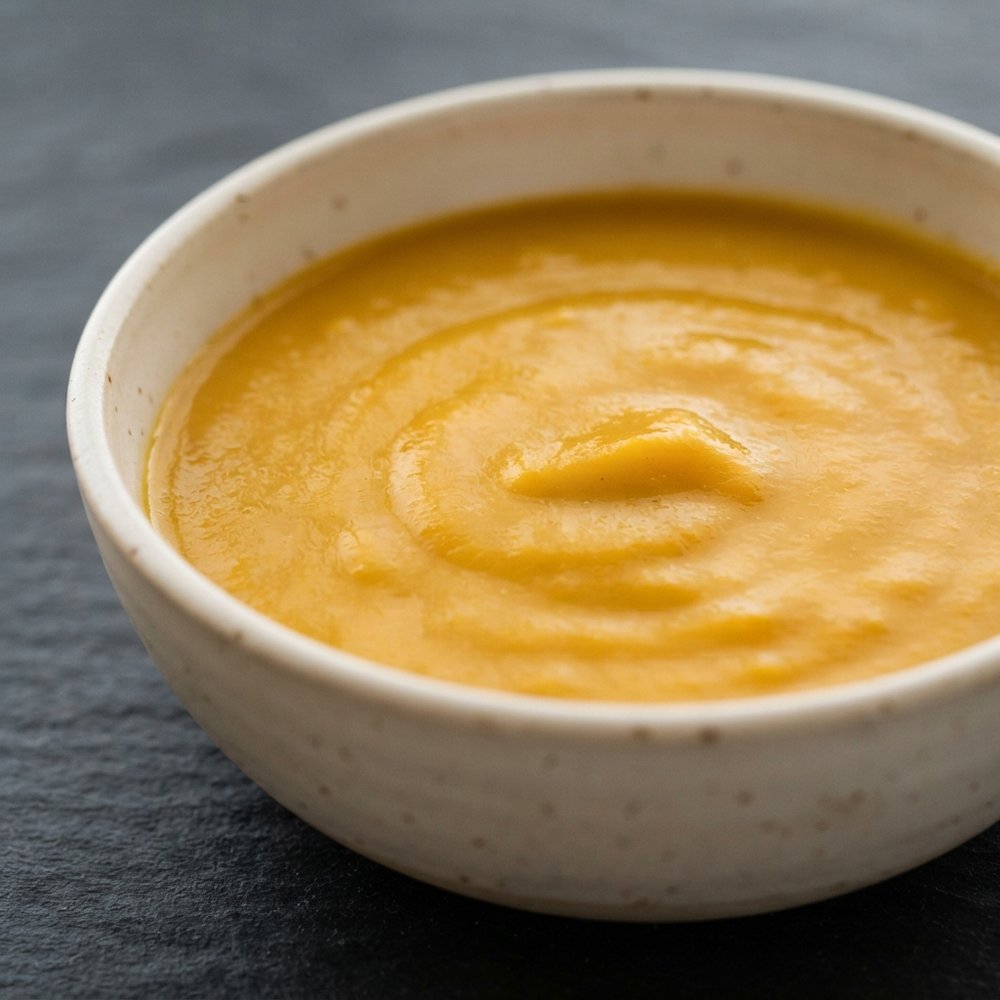 Creamy Blue Hubbard Squash Soup