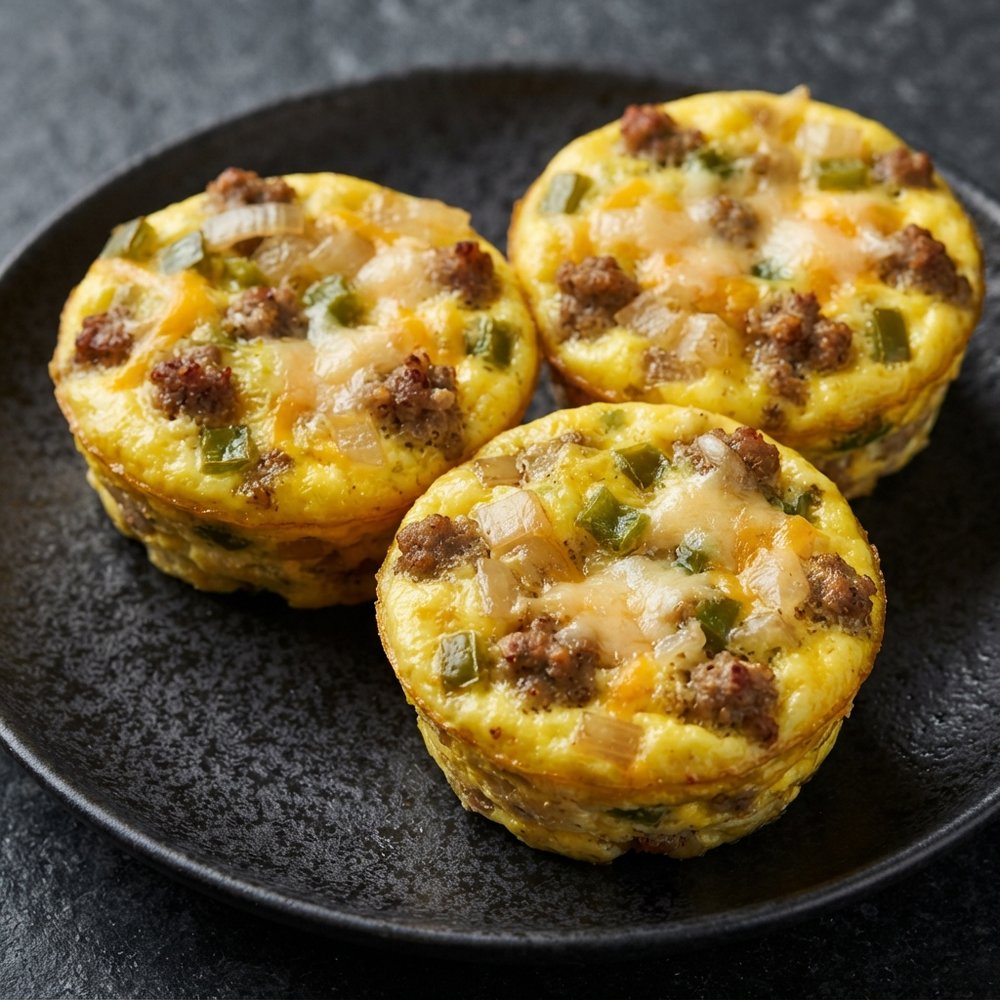 Egg and Sausage Breakfast Muffin Bites