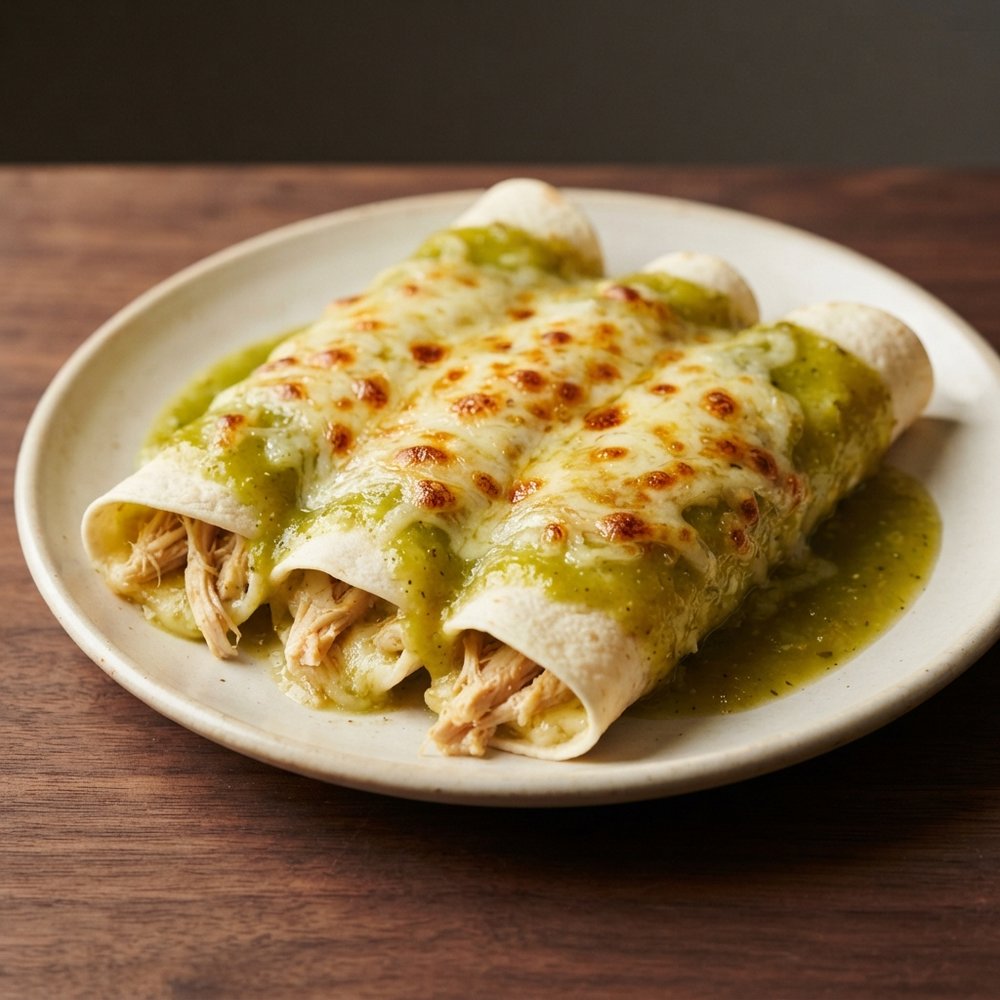 Chicken Enchiladas with Green Sauce