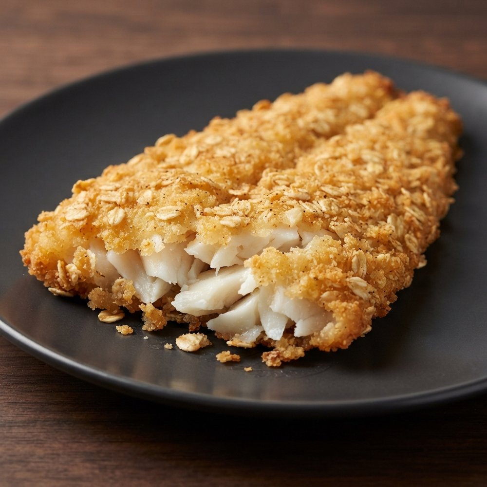 Crispy Oat-Coated Cod Fillets