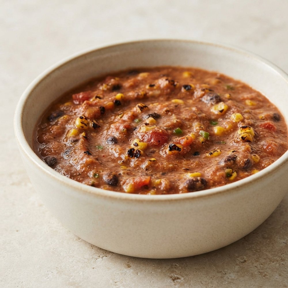 Smoky Charred Corn & Black Bean Dip