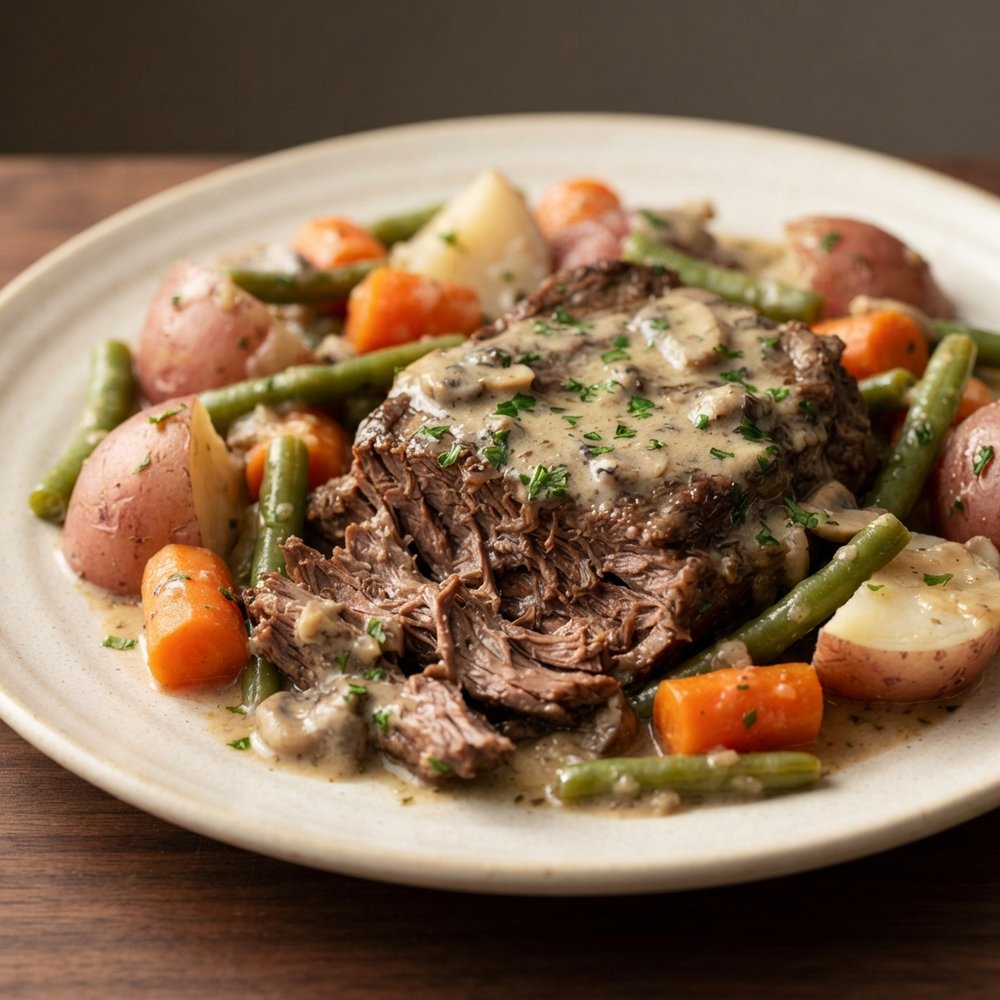 Lightened-Up Slow Cooker Awesome Pot Roast
