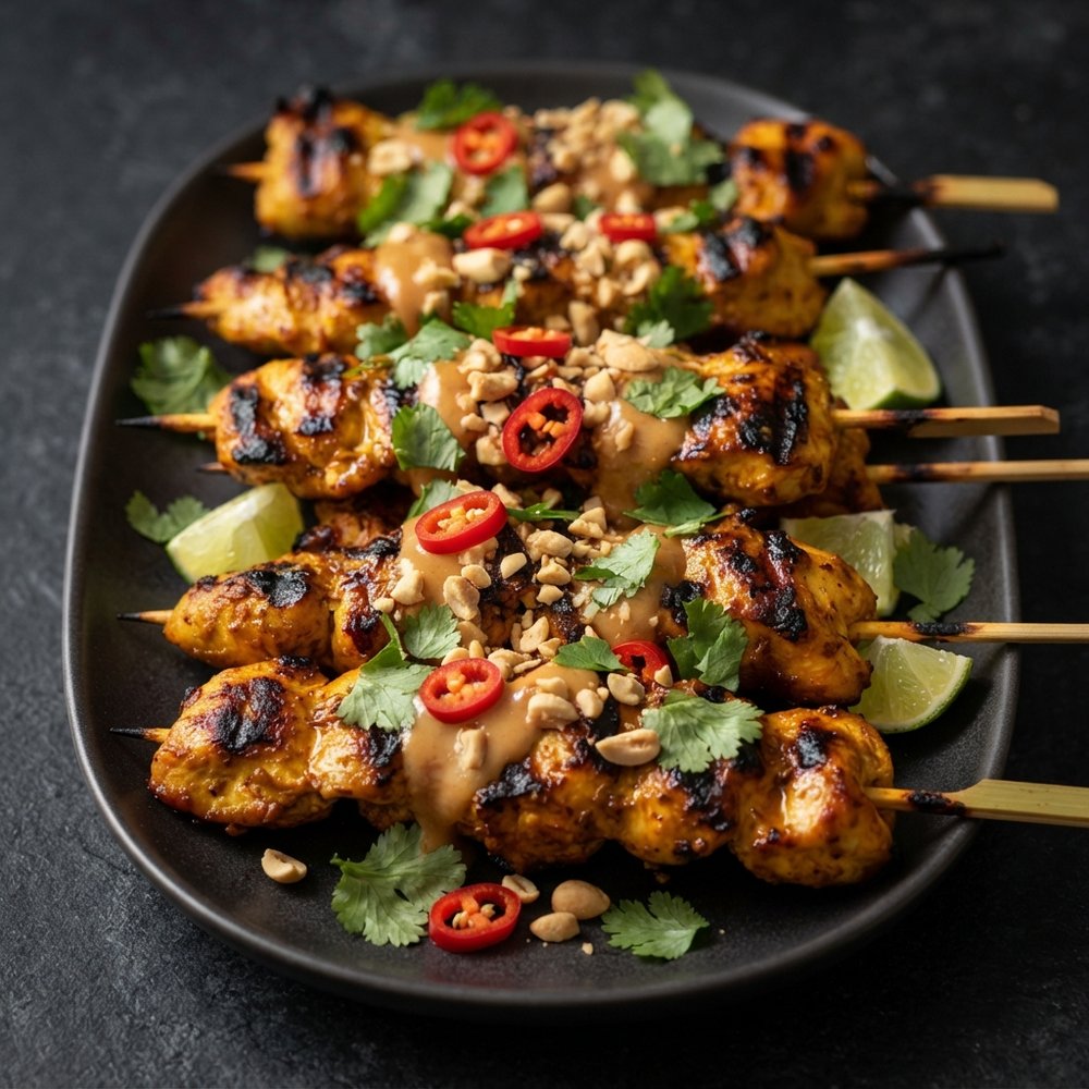 Ultimate Chicken Satay Skewers