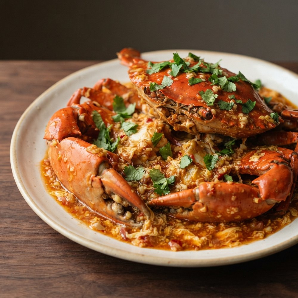 Spicy Chili Crab with Aromatics