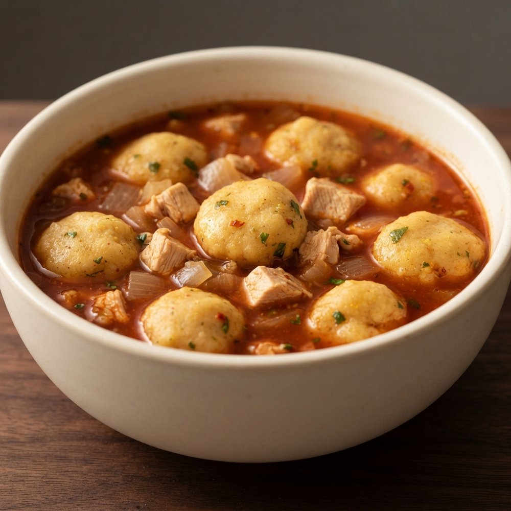 Chicken and Tamale Dumpling Soup