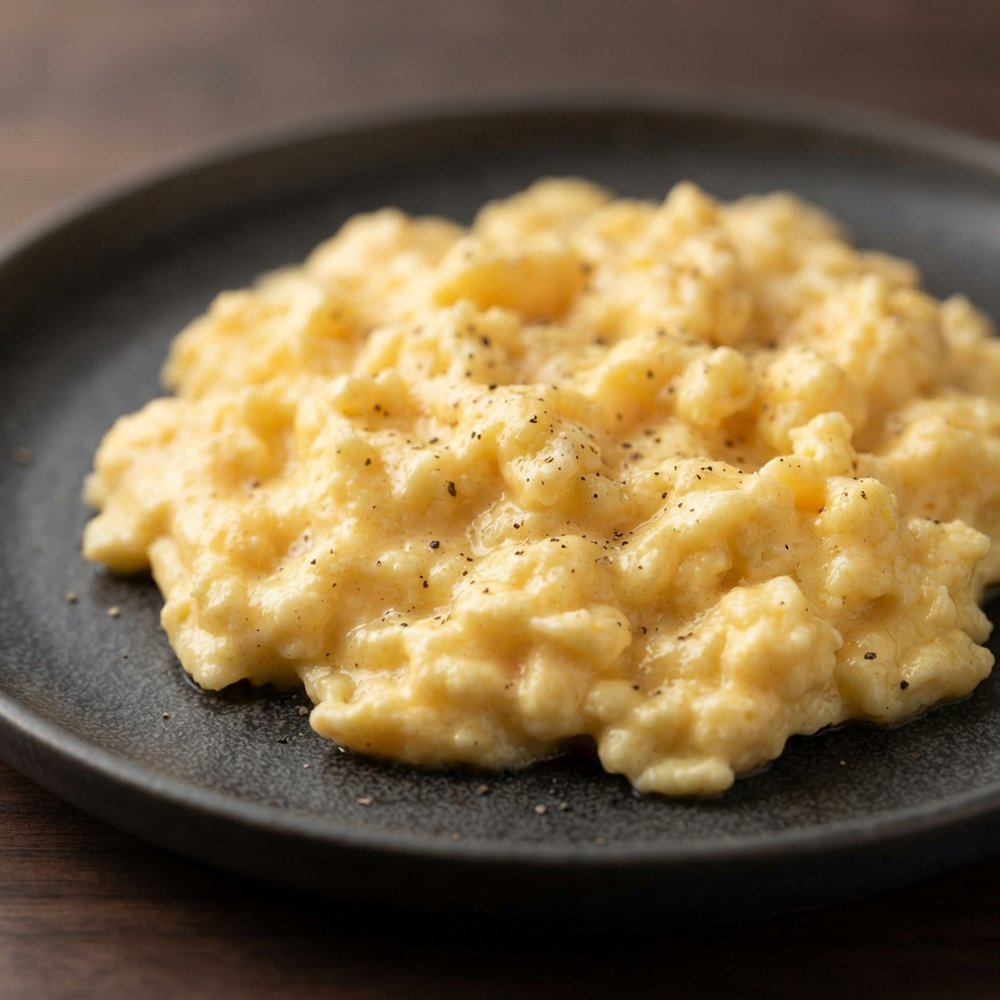 Air-Fried Fluffy Scrambled Eggs