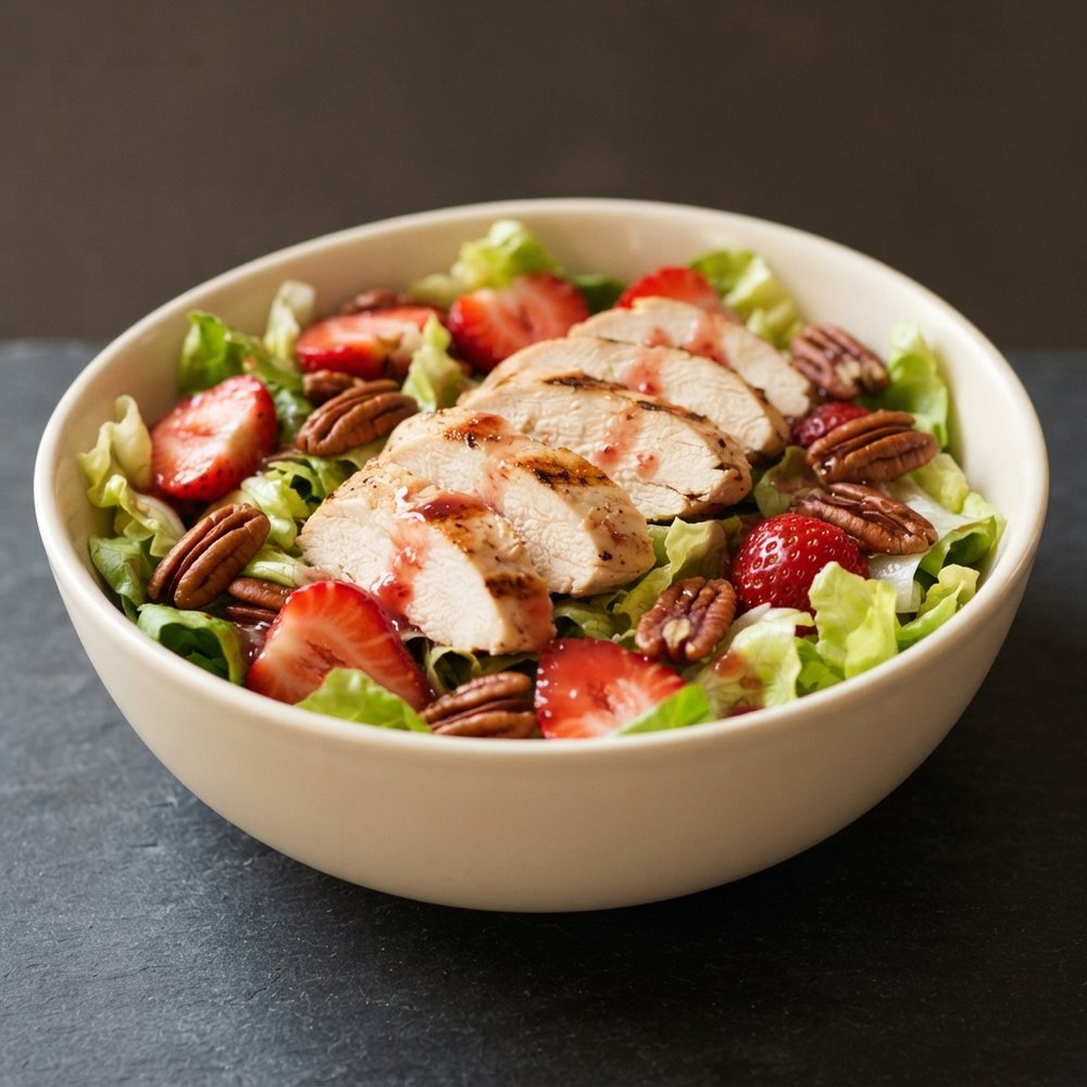 Char-Grilled Chicken Salad with Fresh Seasonal Fruit