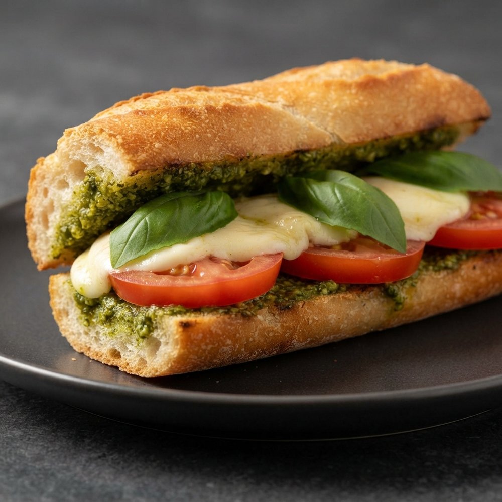 Mozzarella, Tomato & Basil Caprese Melt