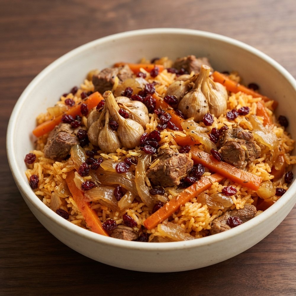 Uzbek Lamb and Rice Pilaf (Plov)