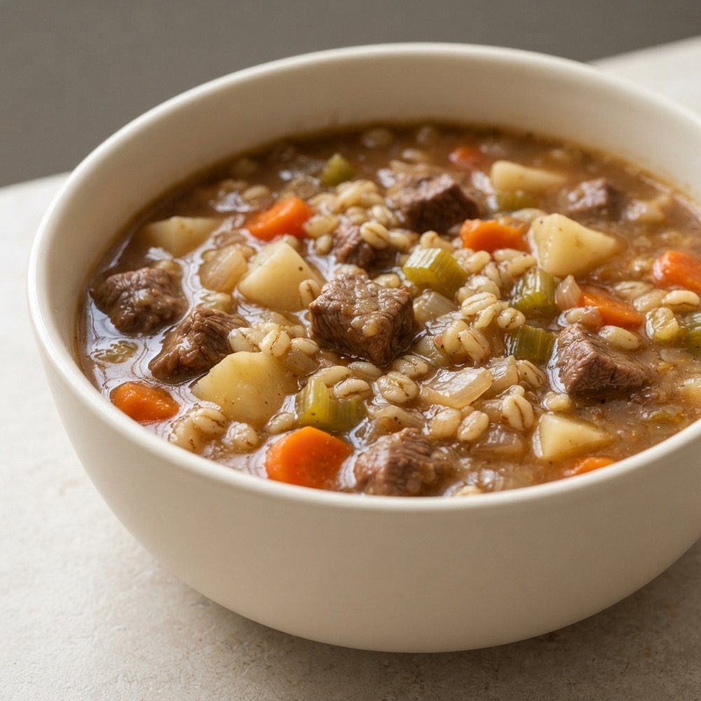 Canadian Beef and Barley Slow Cooker Stew
