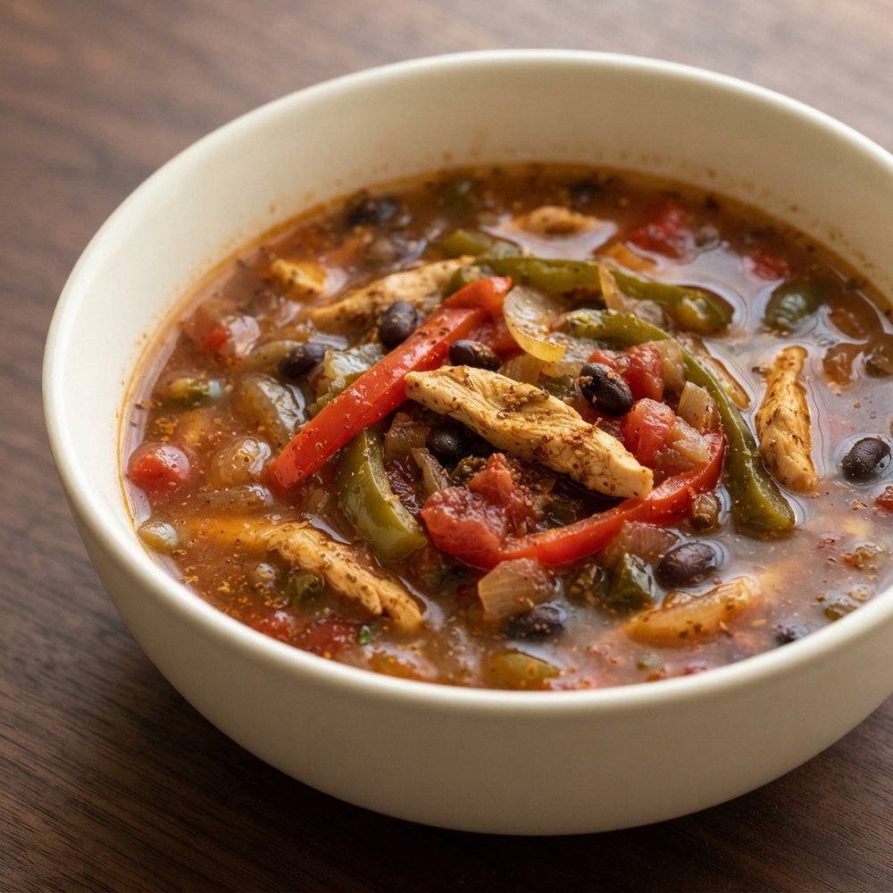 Quick Chicken Fajita-Style Soup