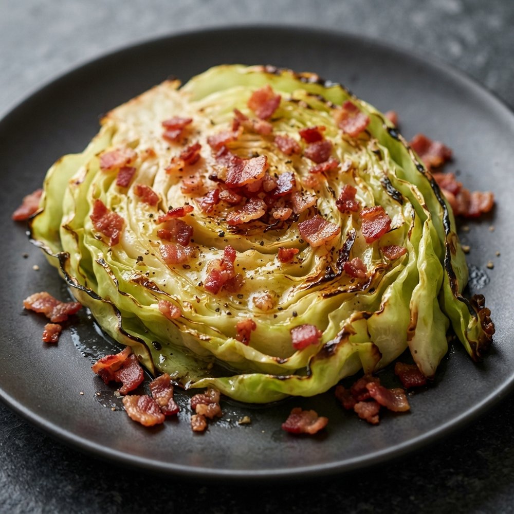 Foil-Grilled Cabbage with Bacon and Butter