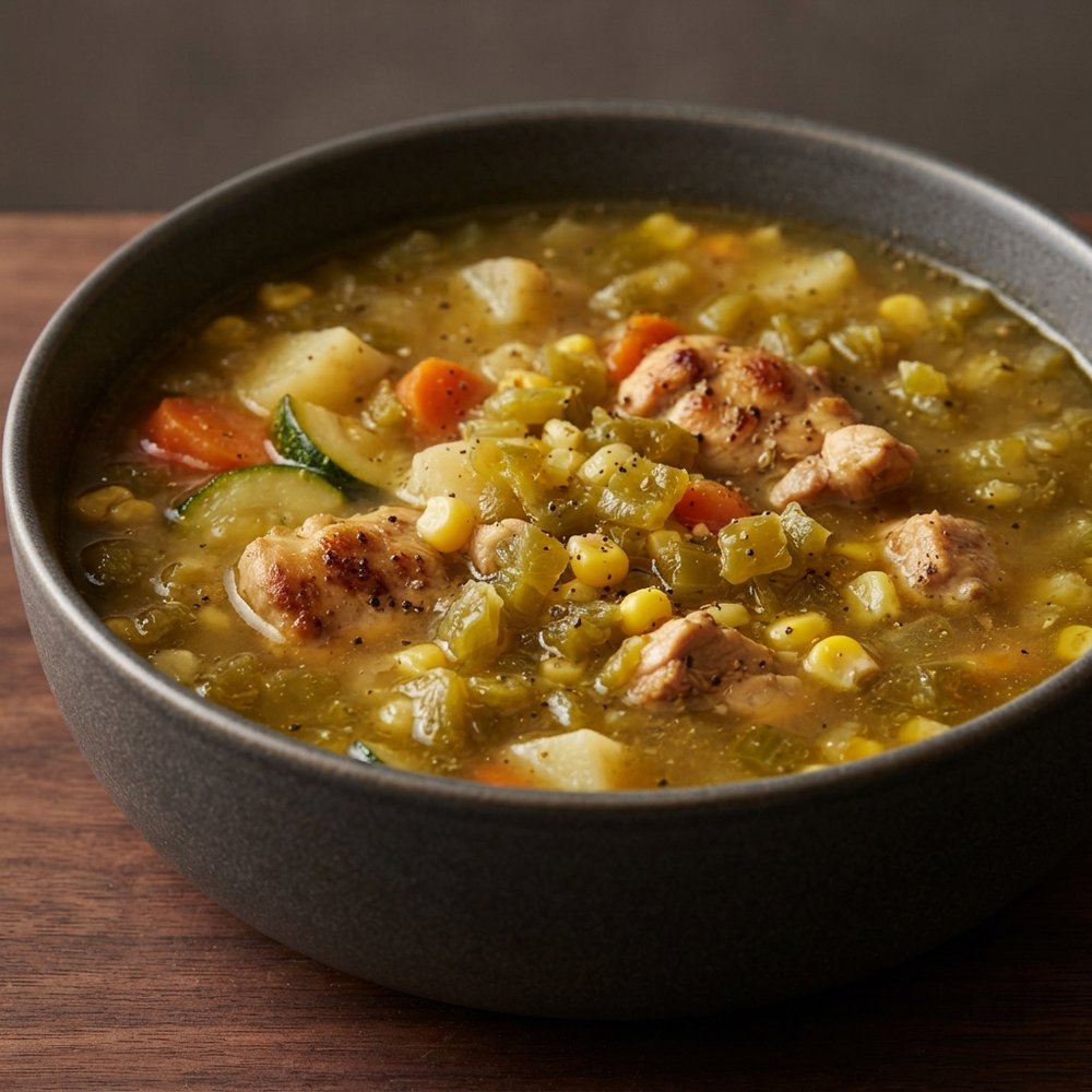 Hatch Green Chile Chicken Stew from New Mexico