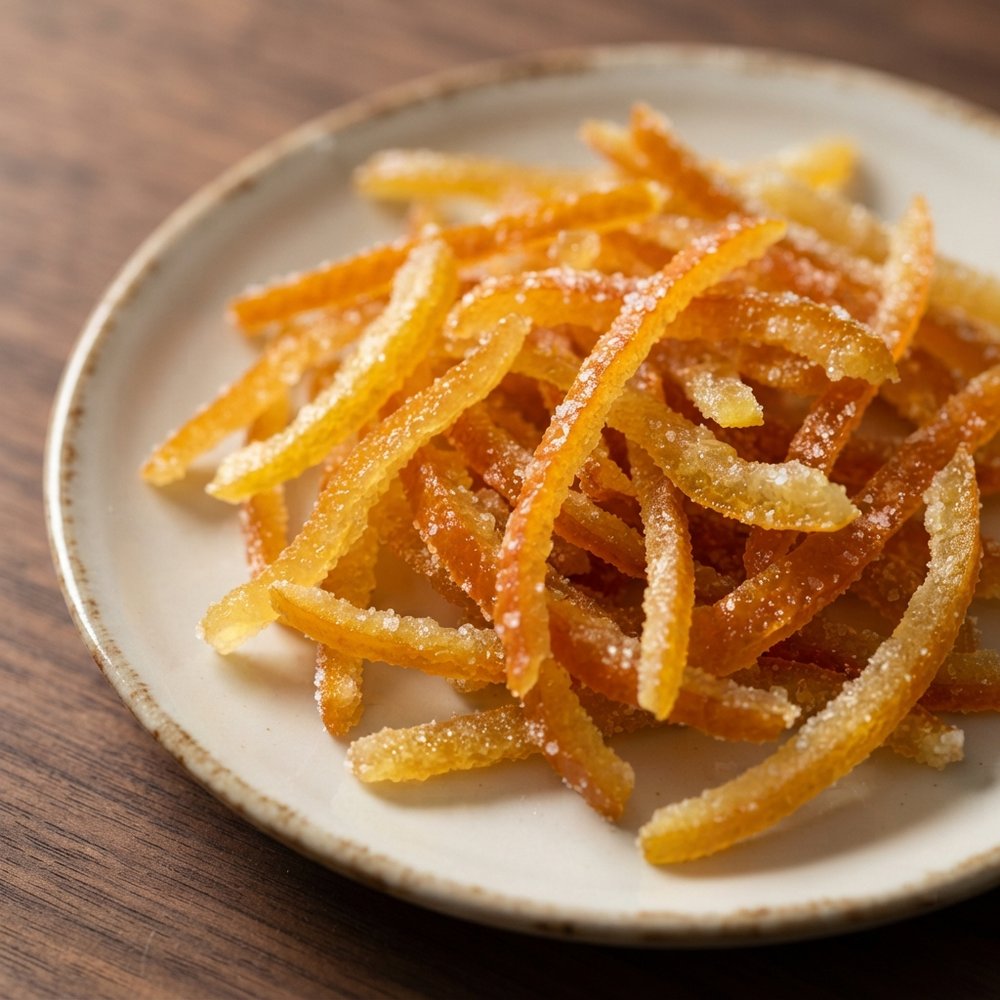 Candied Orange and Lemon Citrus Peel Strips