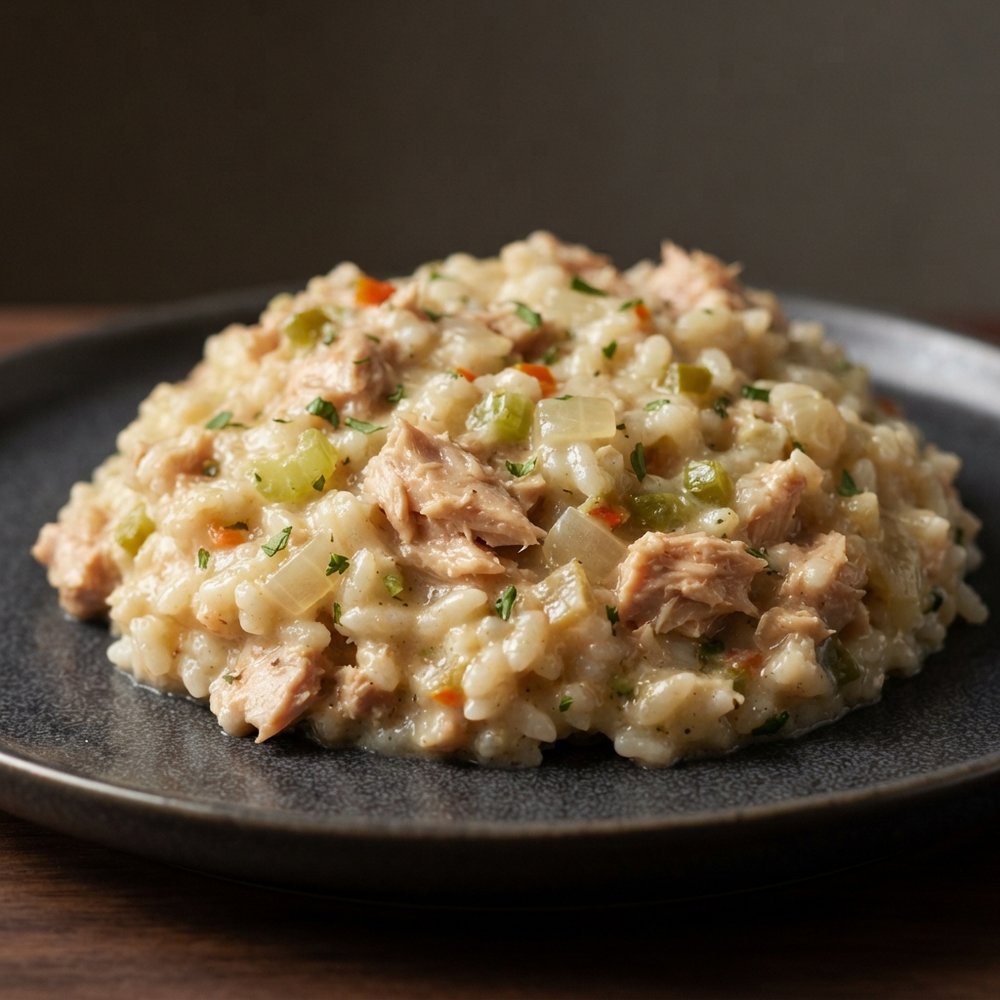 Creamy Tuna Rice Bake