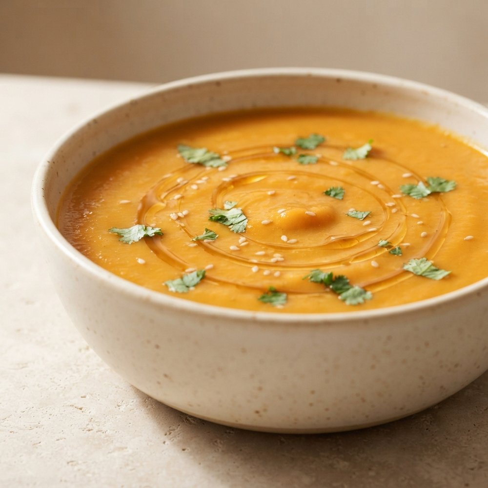 Spicy Sweet Potato and Coconut Soup