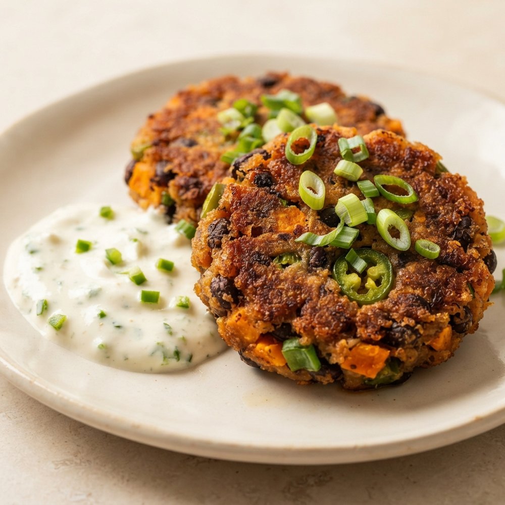 Fiery Black Bean Patties