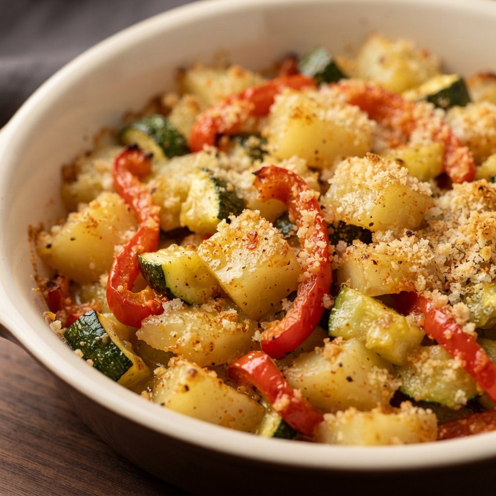 Baked Zucchini and Potato Casserole