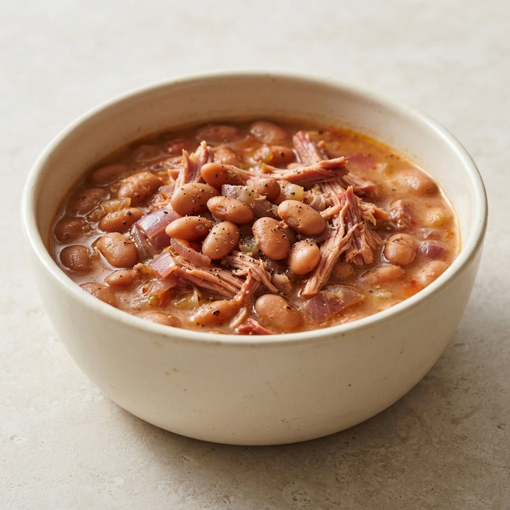 Slow-Cooked Pinto Beans with Ham Bone