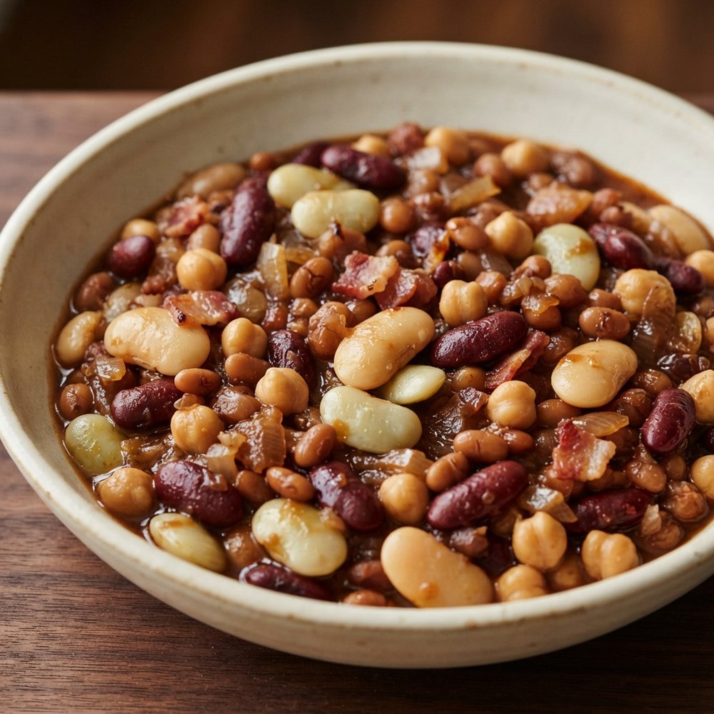 Hearty Five-Bean Bake