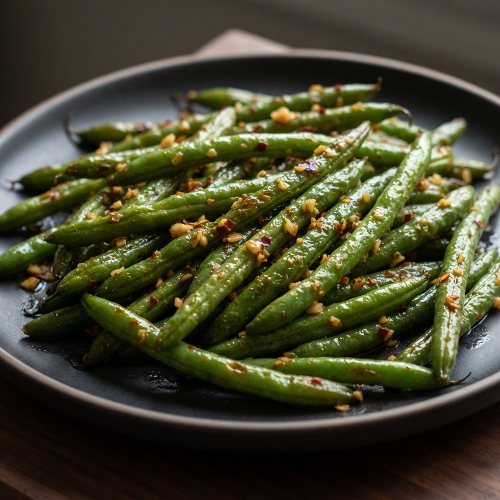 Chili-Kissed Air-Fried Green Beans