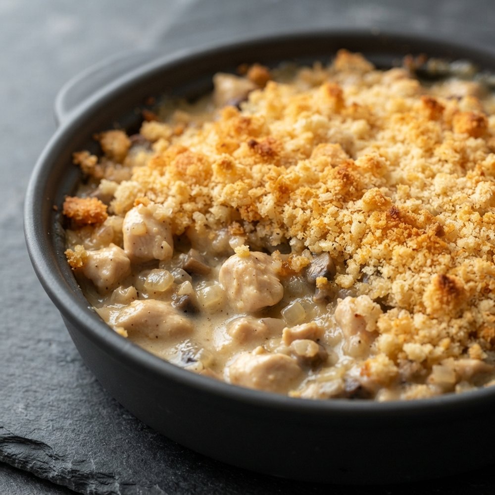 Creamy Chicken Cracker-Topped Casserole