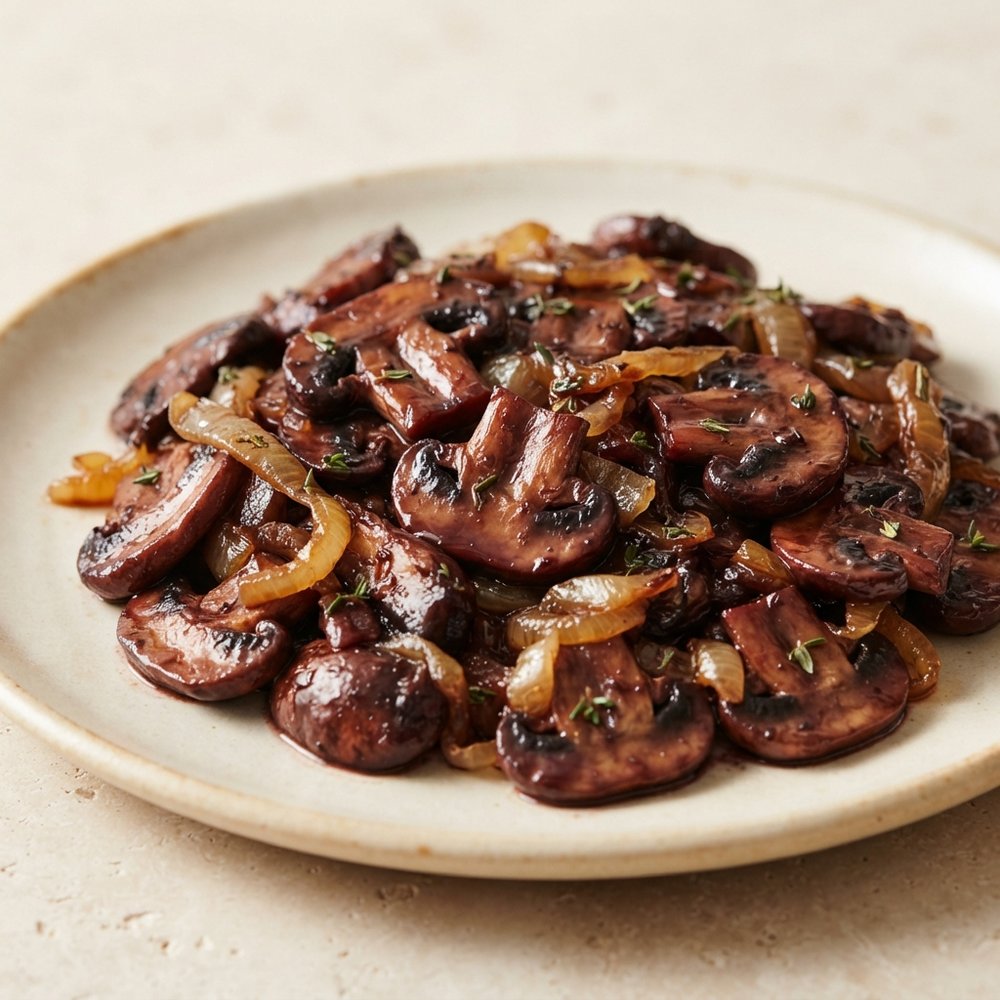 Red Wine–Braised Mushrooms