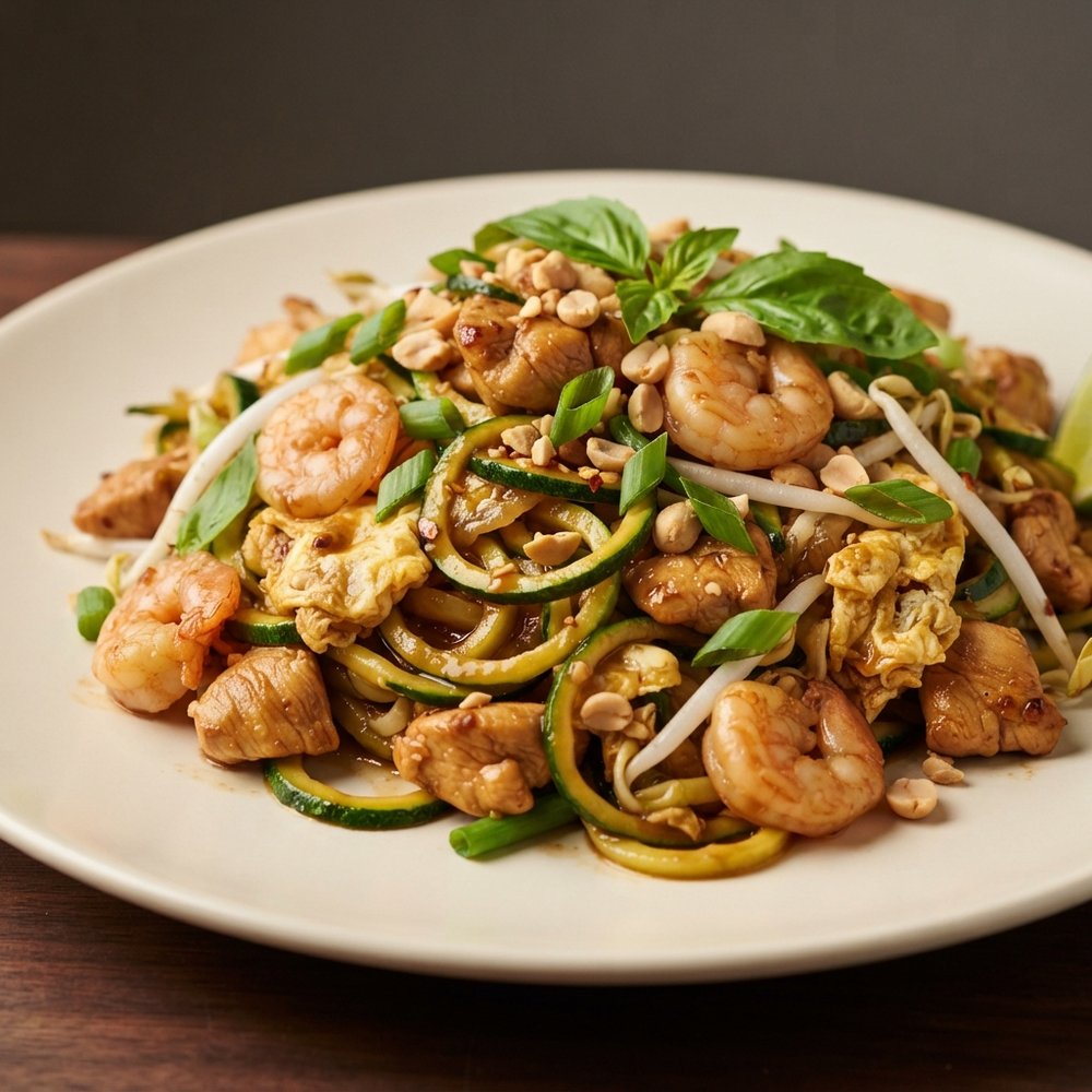 Pad Thai with Zucchini Zoodles