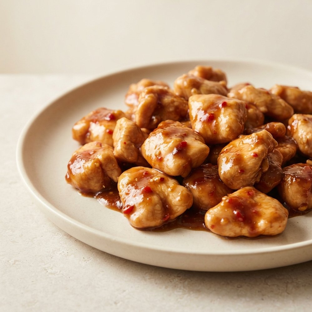 Light Pan-Fried Honey Sesame Chicken