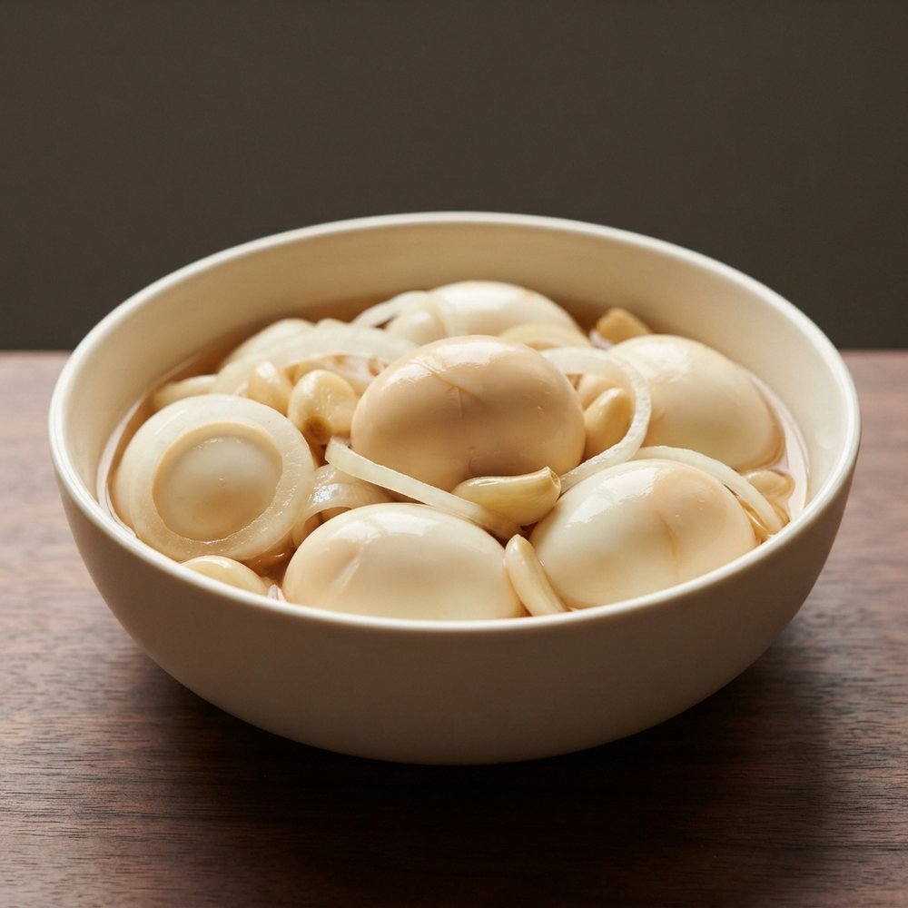 Garlicky Pickled Eggs