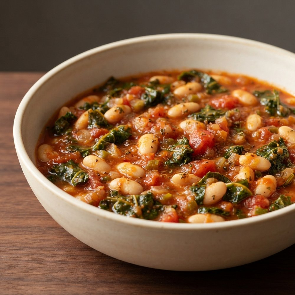 Kale and Cannellini Bean Ragù