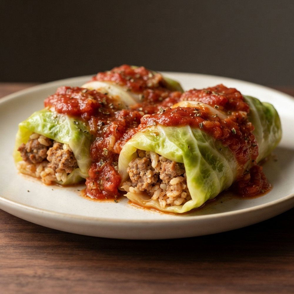 Cabbage Rolls Filled with Italian Sausage
