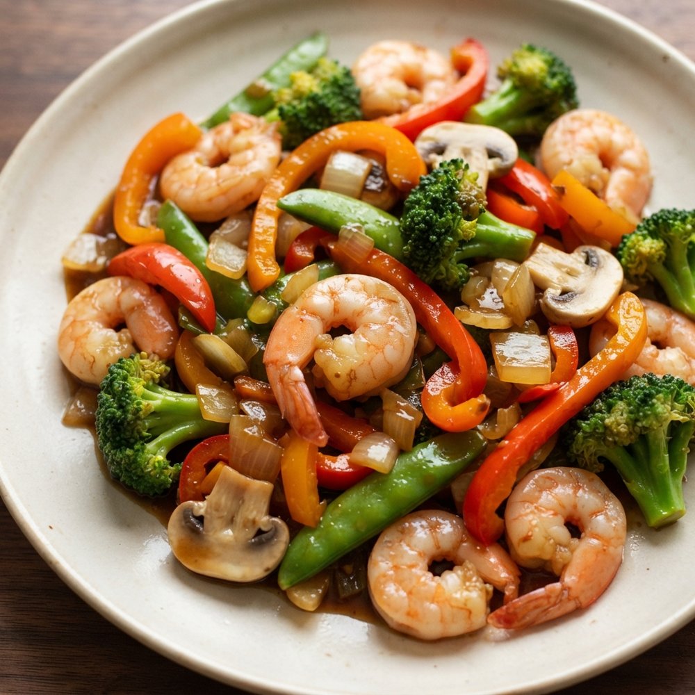 Garlic-Soy Shrimp Stir-Fry