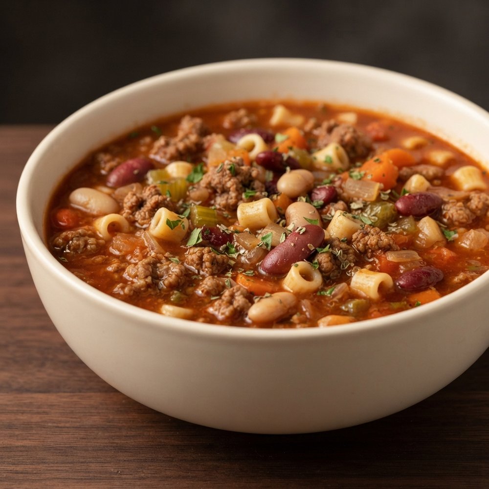 Crockpot Pasta e Fagioli Soup