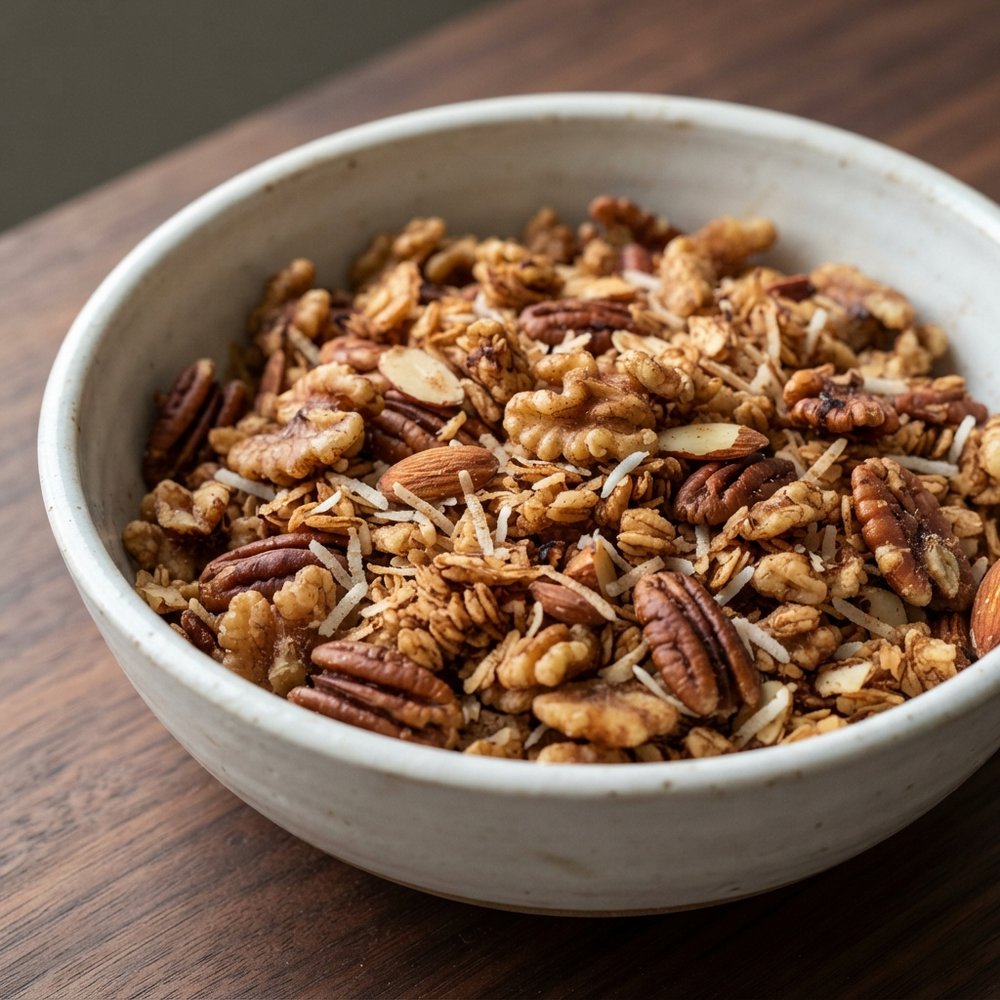 Low-Carb Cinnamon Nut Granola