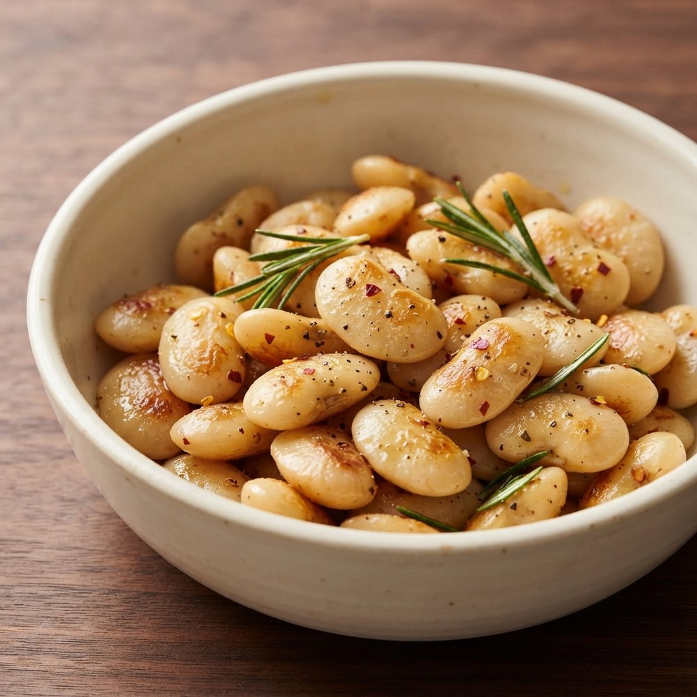 Crisp-Skillet Butter Beans