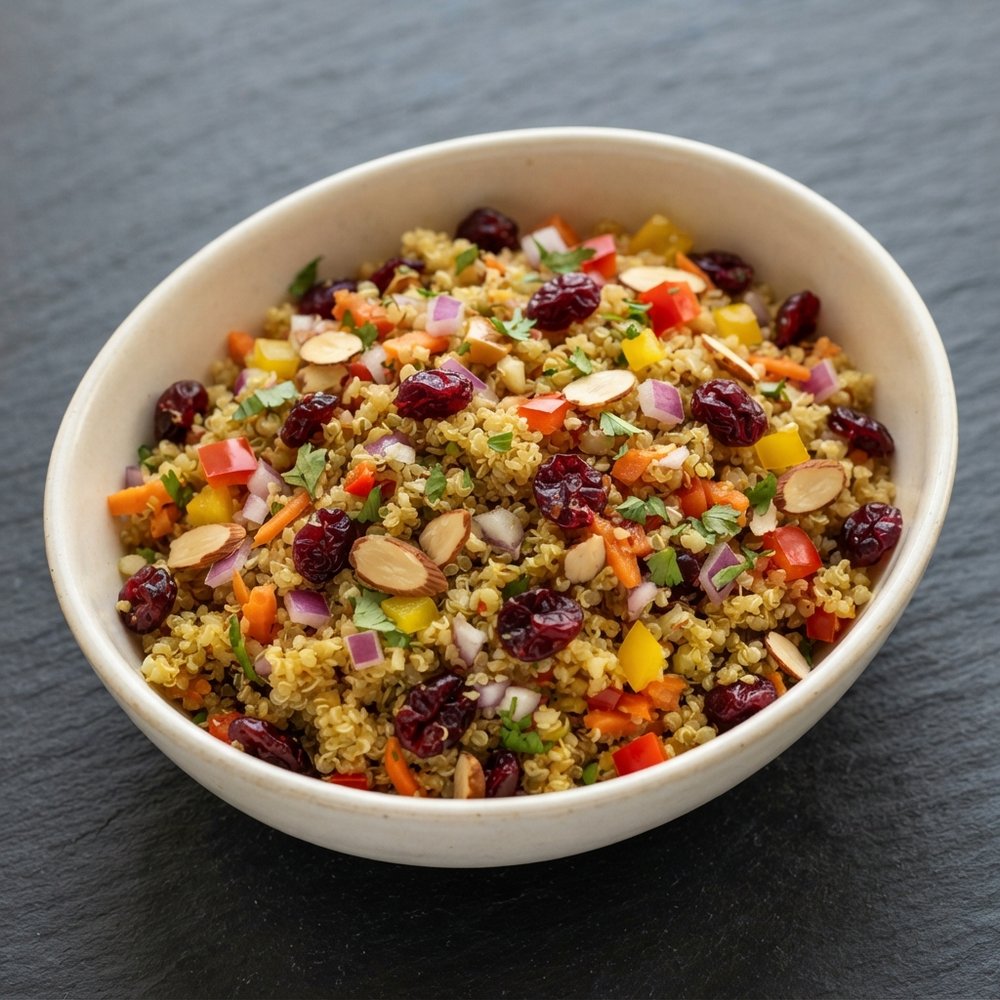 Quinoa Salad with Cranberries and Cilantro