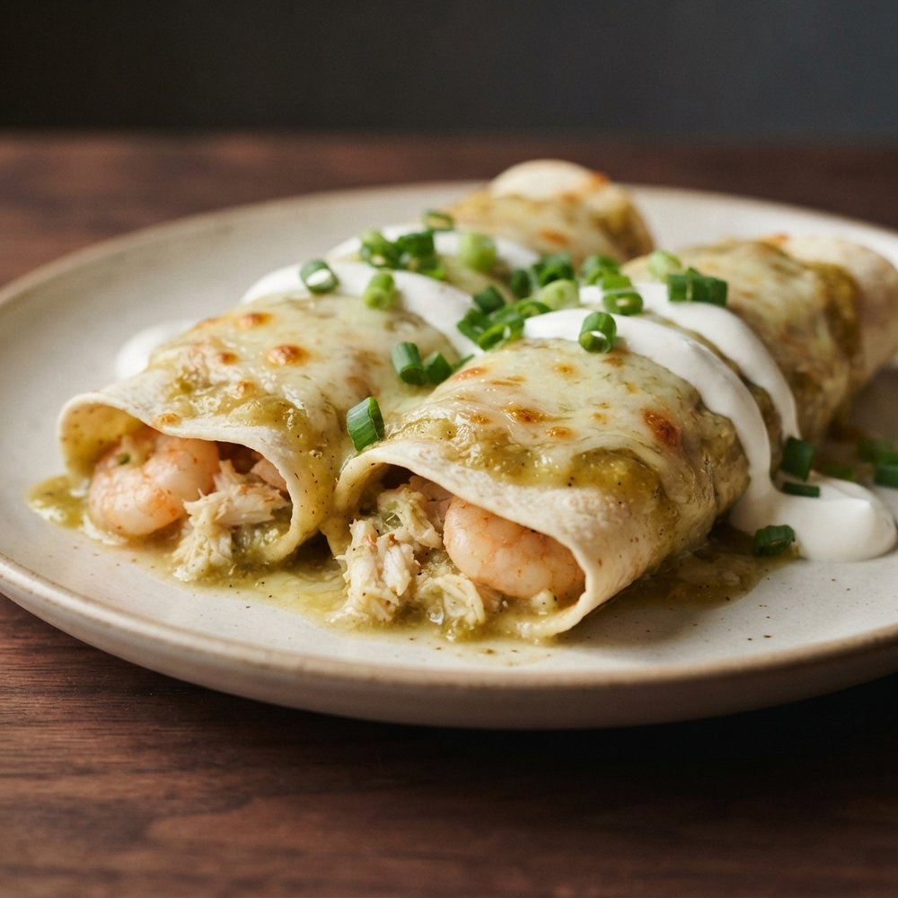 Crab and Shrimp Enchiladas