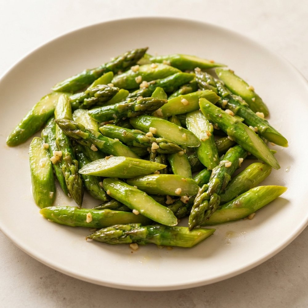 Speedy Garlic-Lemon Asparagus Skillet