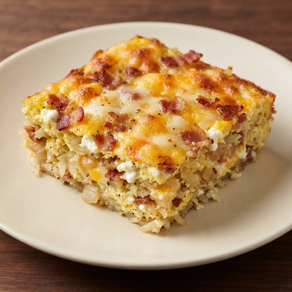 Amish Three-Cheese Breakfast Bake