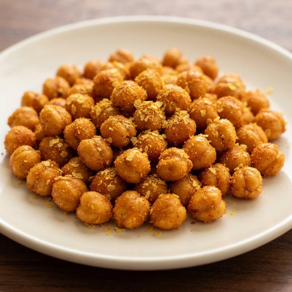 Roasted Chickpeas with Nacho-Style Seasoning