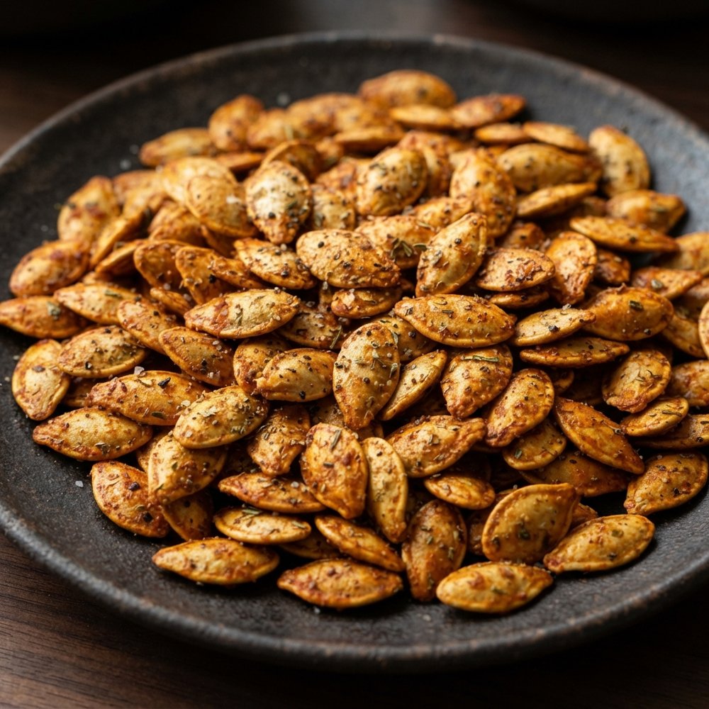 Buffalo-Ranch Roasted Pumpkin Seeds