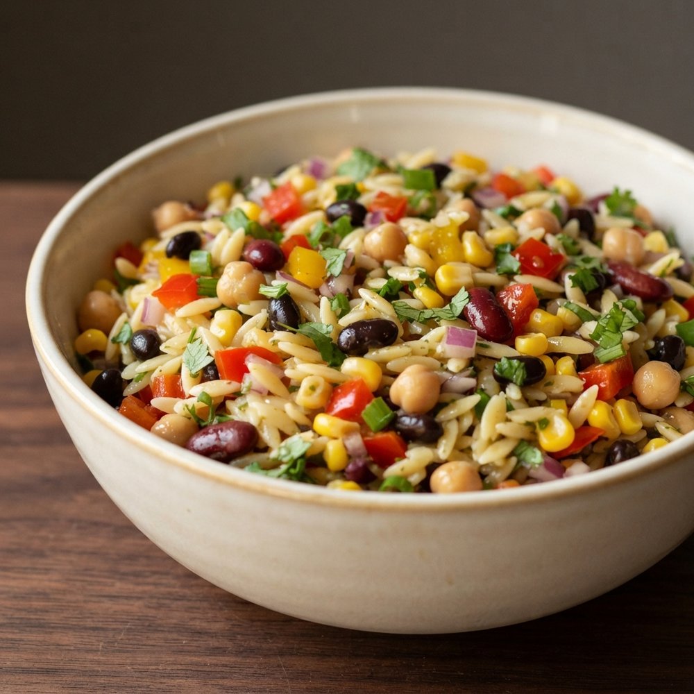 South-of-the-Border Orzo Bean Salad