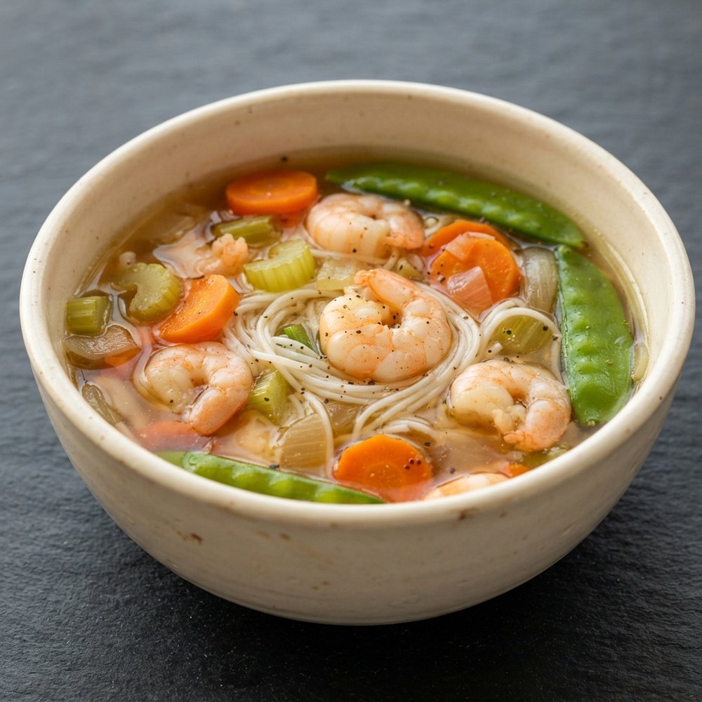 Ginger-Garlic Shrimp Noodle Broth