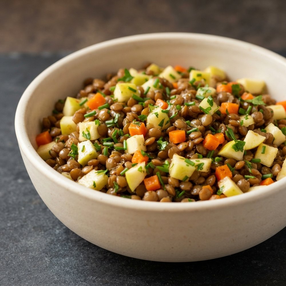 Apple and Carrot Lentil Salad (Vegan)