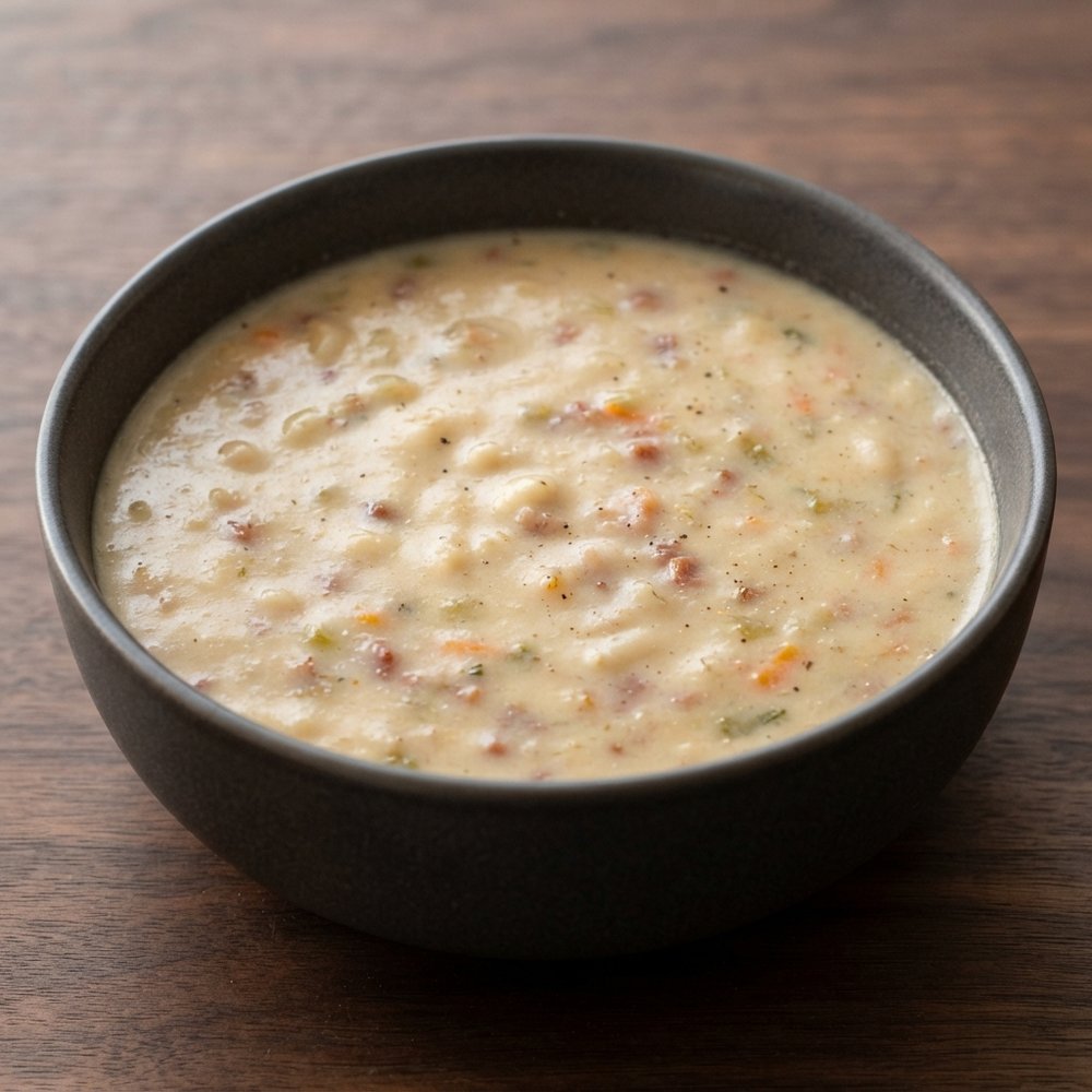 Crockpot Great Northern Bean and Bacon Chowder