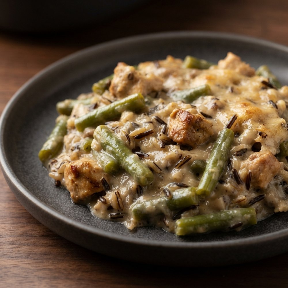Chicken, Rice, and Green Bean Casserole