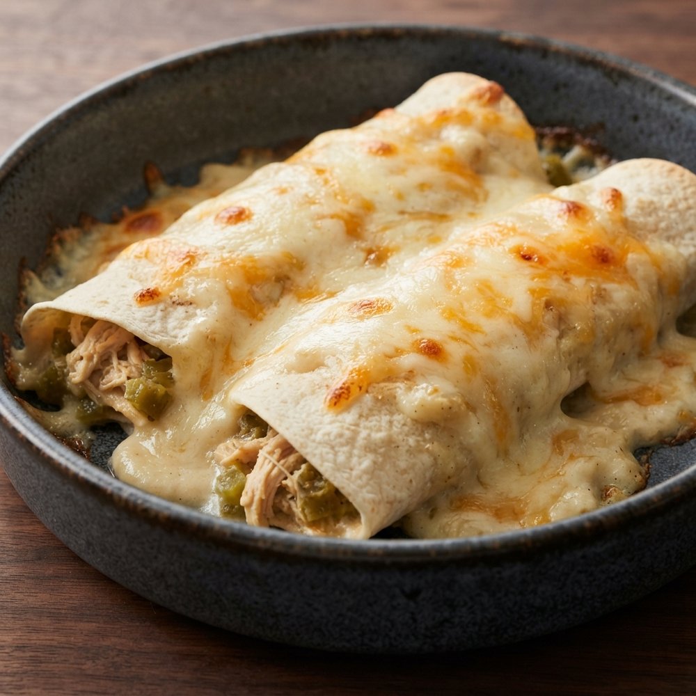 Grandma Kay’s Creamy Chicken Enchilada Bake