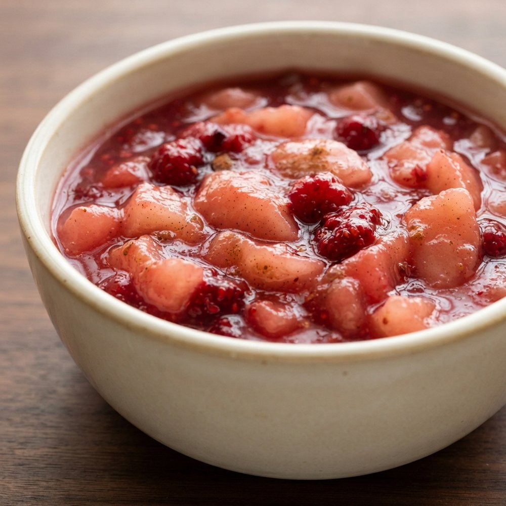 Crockpot Apple-Raspberry Compote